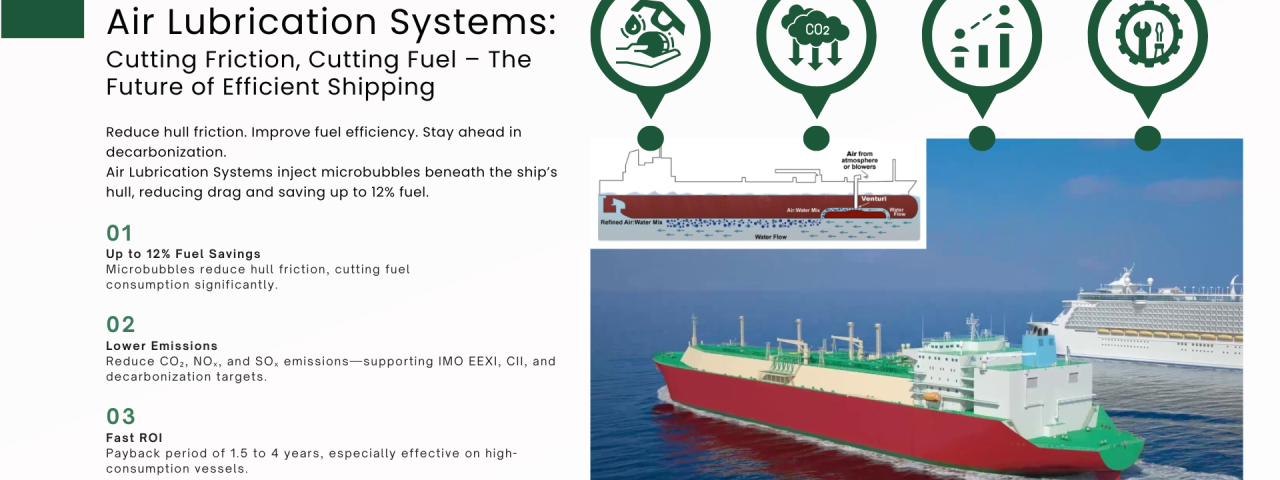 Air Lubrication Systems: Cutting Friction, Cutting Fuel – The Future of Efficient Shipping